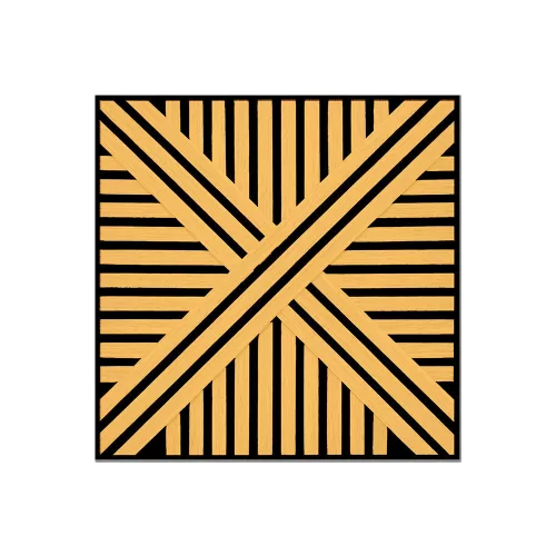 Akusztikus falpanel Deco VI bambusz hatású 60x60x1,8 cm