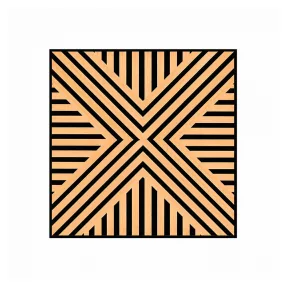 Akusztikus falpanel Deco VII bambusz hatású 60x60x1,8 cm