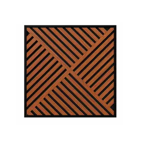 Akusztikus falpanel Deco VIII dió hatású 60x60x1,8 cm