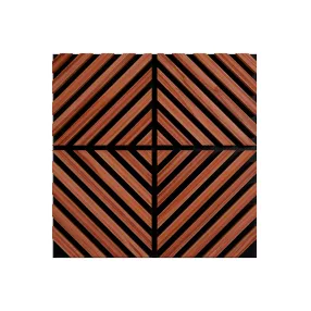 Akusztikus falpanel Deco IX dió hatású 60x60x1,8 cm