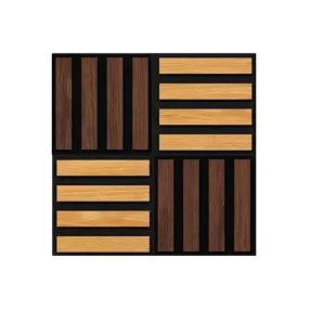 Akusztikus falpanel Deco X bambusz hatású 60x60x1,8 cm