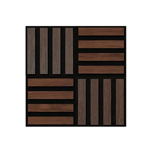 Akusztikus falpanel Deco X dió hatású 60x60x1,8 cm