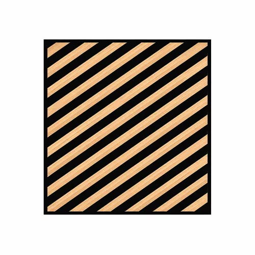 Akusztikus falpanel Deco III bambusz hatású 60x60x1,8 cm