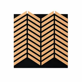 Akusztikus falpanel Deco XII bambusz hatású 60x60x1,8 cm