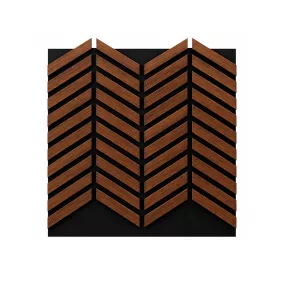 Akusztikus falpanel Deco XII dió hatású 60x60x1,8 cm