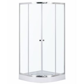 Leo 90 Chrome íves zuhanykabin zuhanytálcával