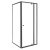 Flexi 80x80 cm sarokba szerelhető szögletes zuhanykabin zuhanytálca nélkül