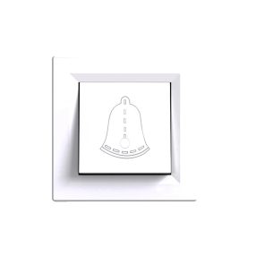 Nova csengő kapcsoló 101N fehér kerettel