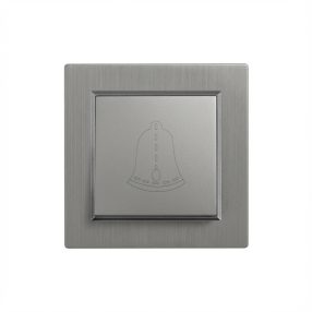 Nova csengő kapcsoló 101N szürke szálcsiszolt kerettel