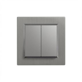 Nova csillárkapcsoló 105 szürke szálcsiszolt kerettel