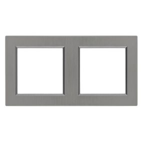 Nova kettes keret vízszintes szürke szálcsiszolt