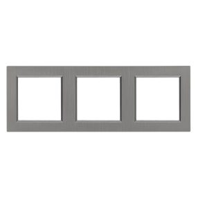 Nova hármas keret vízszintes szürke szálcsiszolt