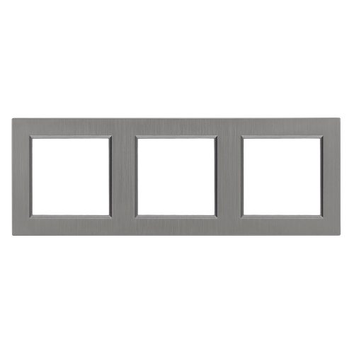 Nova hármas keret vízszintes szürke szálcsiszolt