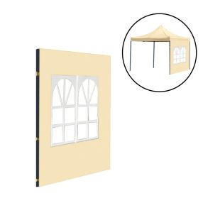 Kerti pavilon ablakos oldalfal ponyva 3x3 m