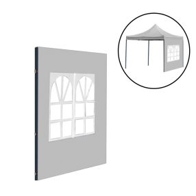Kerti pavilon ablakos oldalfal ponyva 3x3 m