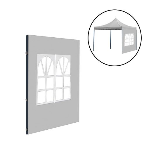 Kerti pavilon ablakos oldalfal ponyva 3x3 m