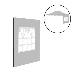 Kerti pavilon ablakos oldalfal ponyva 3x4,5 m