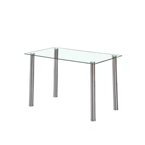 Berna 120 cm szögletes üveg étkezőasztal