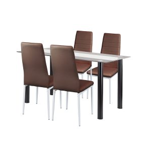 Norman 4+1 étkező garnitúra barna