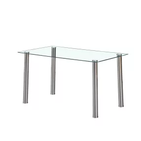 Berna 140 cm szögletes üveg étkezőasztal