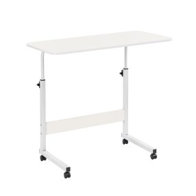 Állítható magasságú laptopasztal 80x40 cm fehér