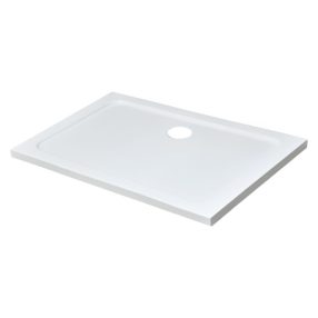   Modena Slim aszimmetrikus szögletes akril zuhanytálca, 80x120 cm