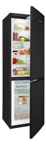 Snaigé RF56SM FRESH INN alulfagyasztós fekete hűtőszekrény, 292 l, 185x60x65cm, LED, FAST FREEZE, E energiaosztály,+3 év alkatrészgarancia!